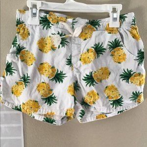 Girls Old Navy Super Cute Pineapple Shorts Size 14